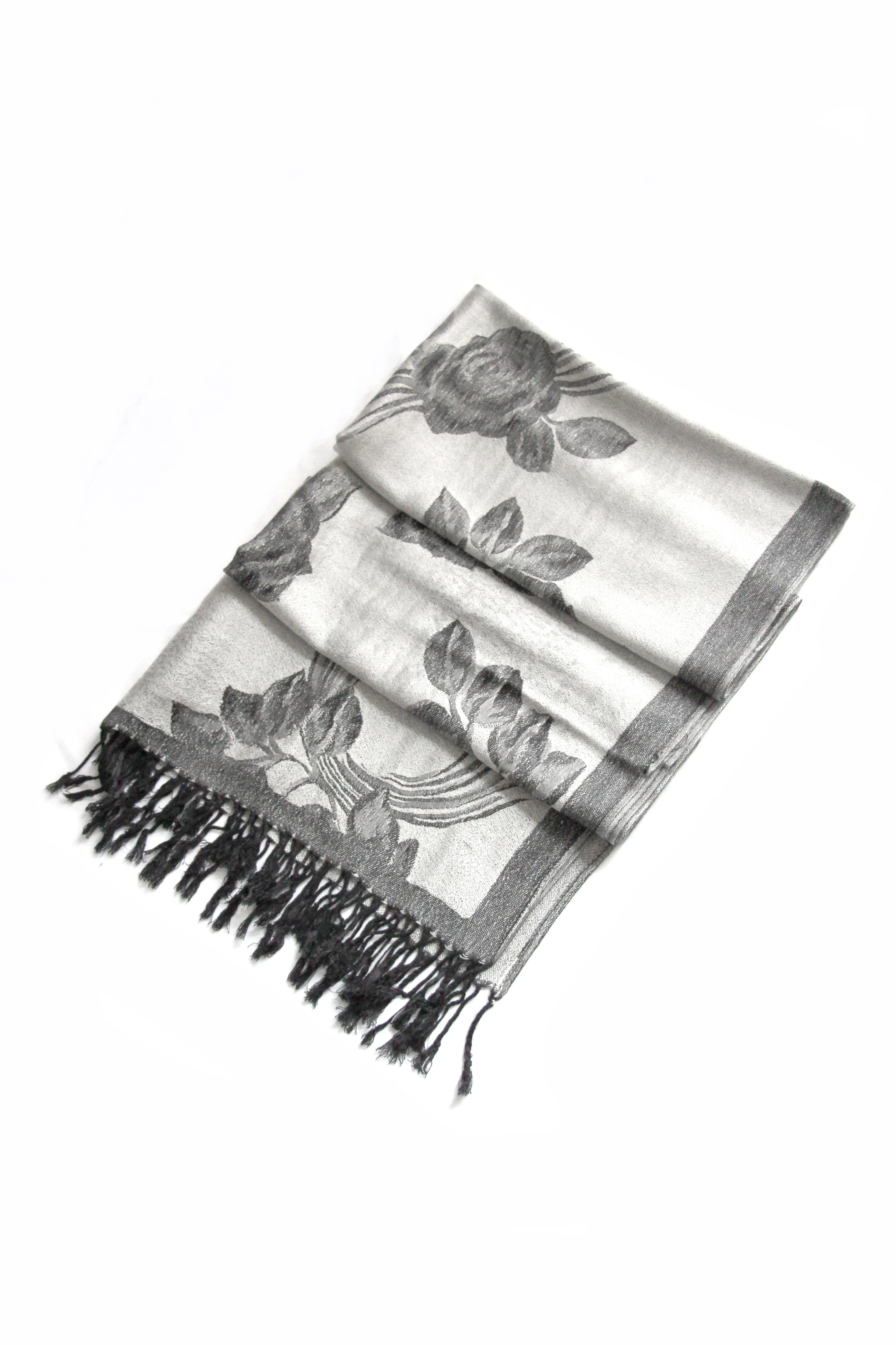 Sakkas Two Tone Rose Pashmina Scarf / Stole / Wrap