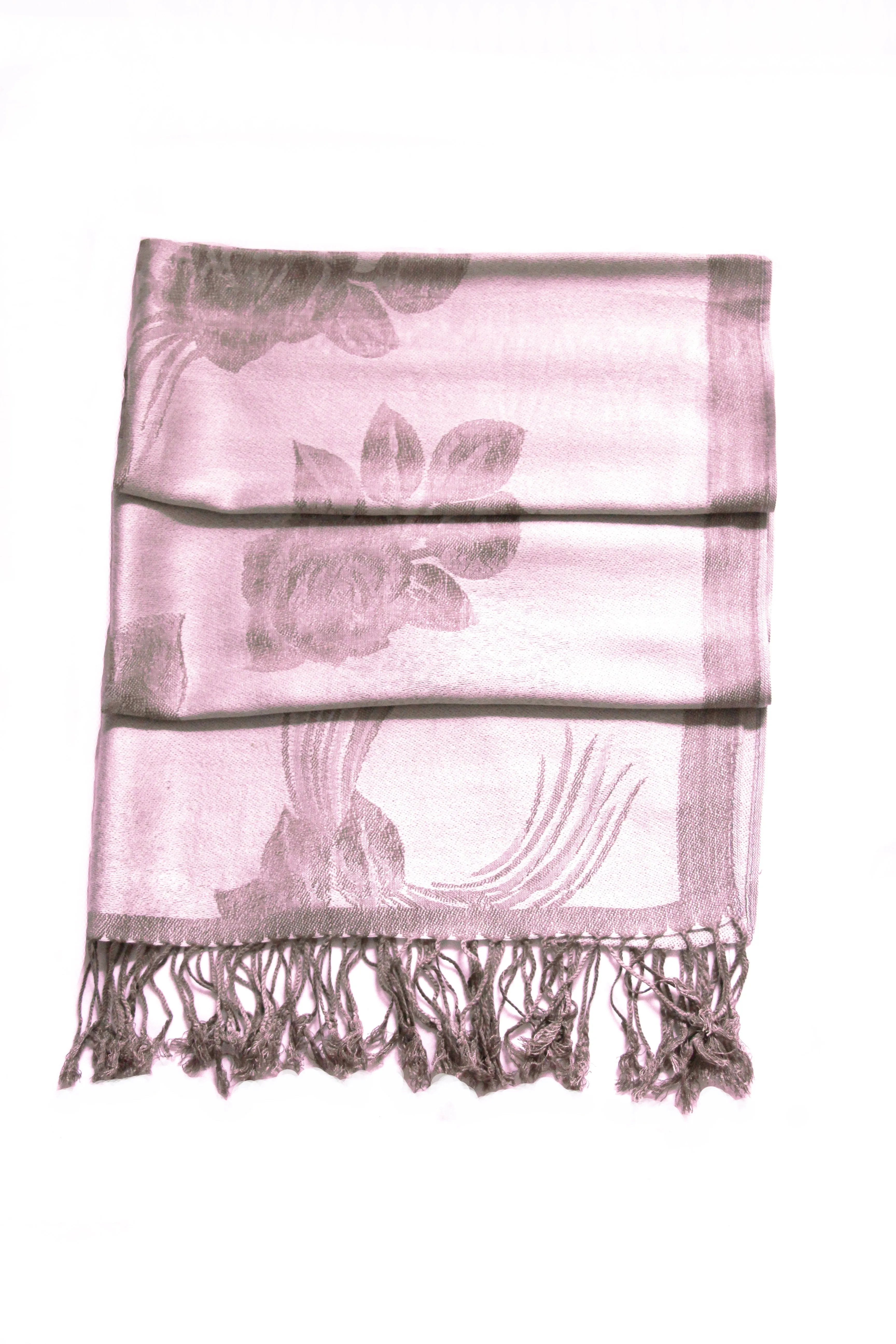 Sakkas Two Tone Rose Pashmina Scarf / Stole / Wrap