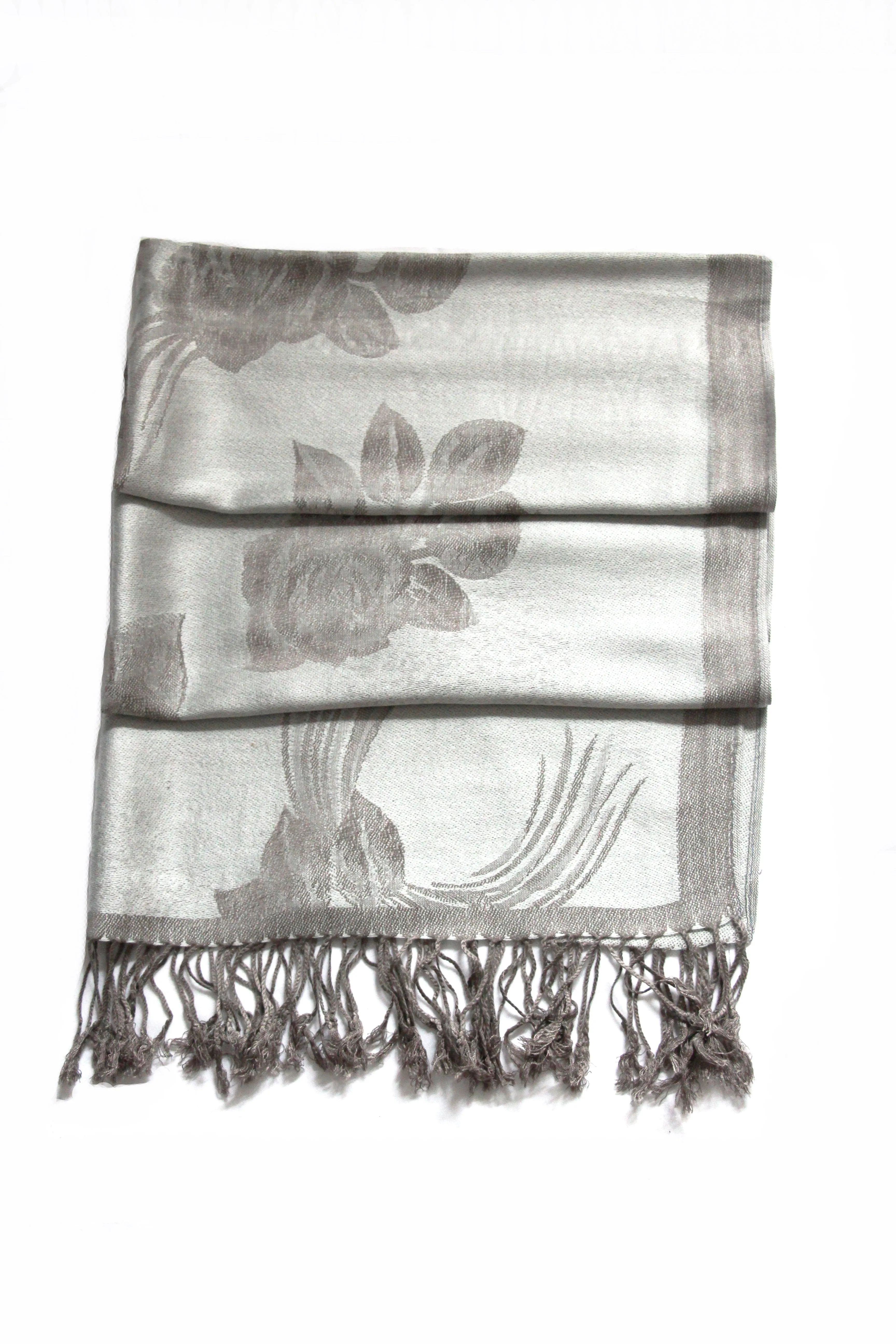 Sakkas Two Tone Rose Pashmina Scarf / Stole / Wrap