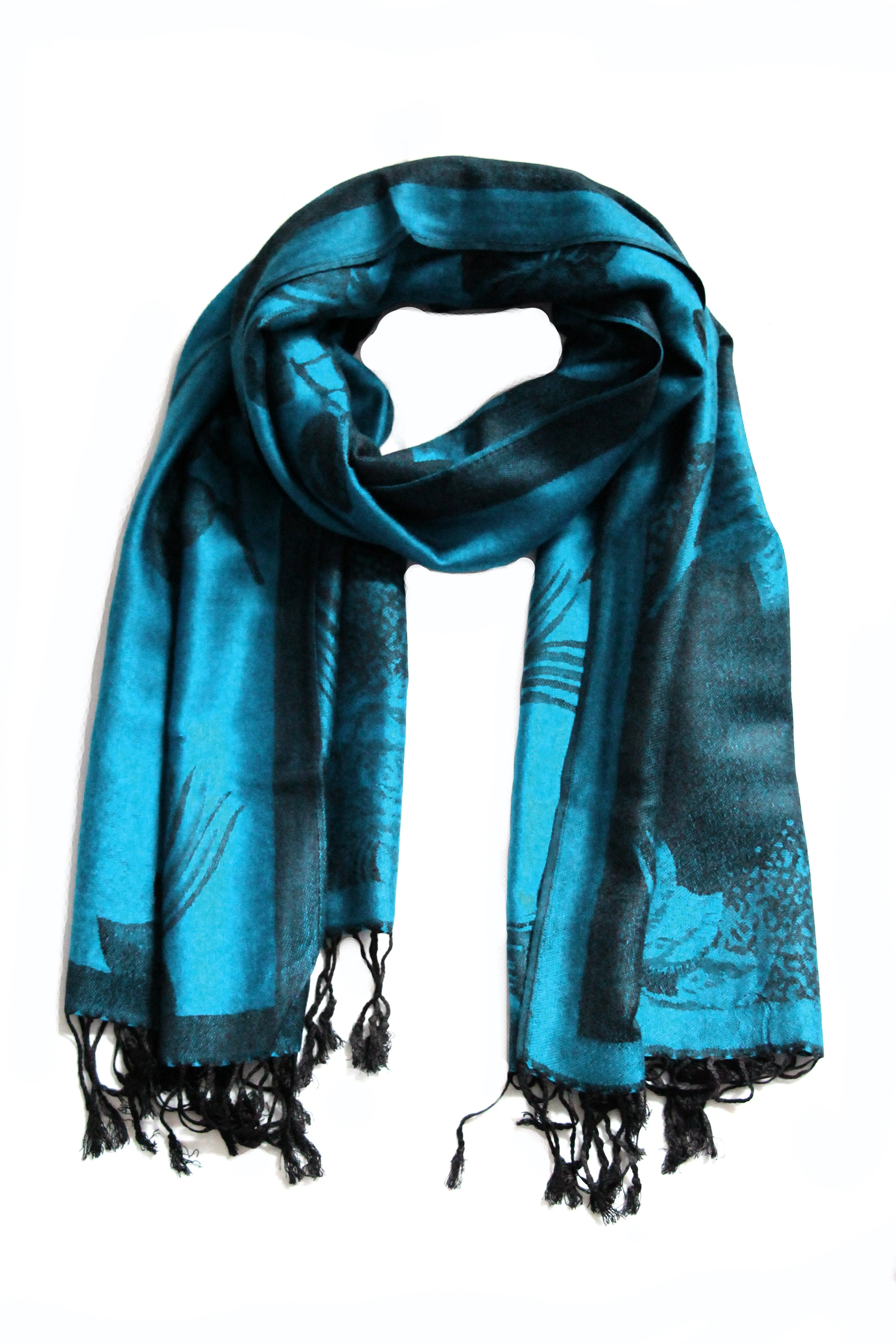 Sakkas Two Tone Rose Pashmina Scarf / Stole / Wrap