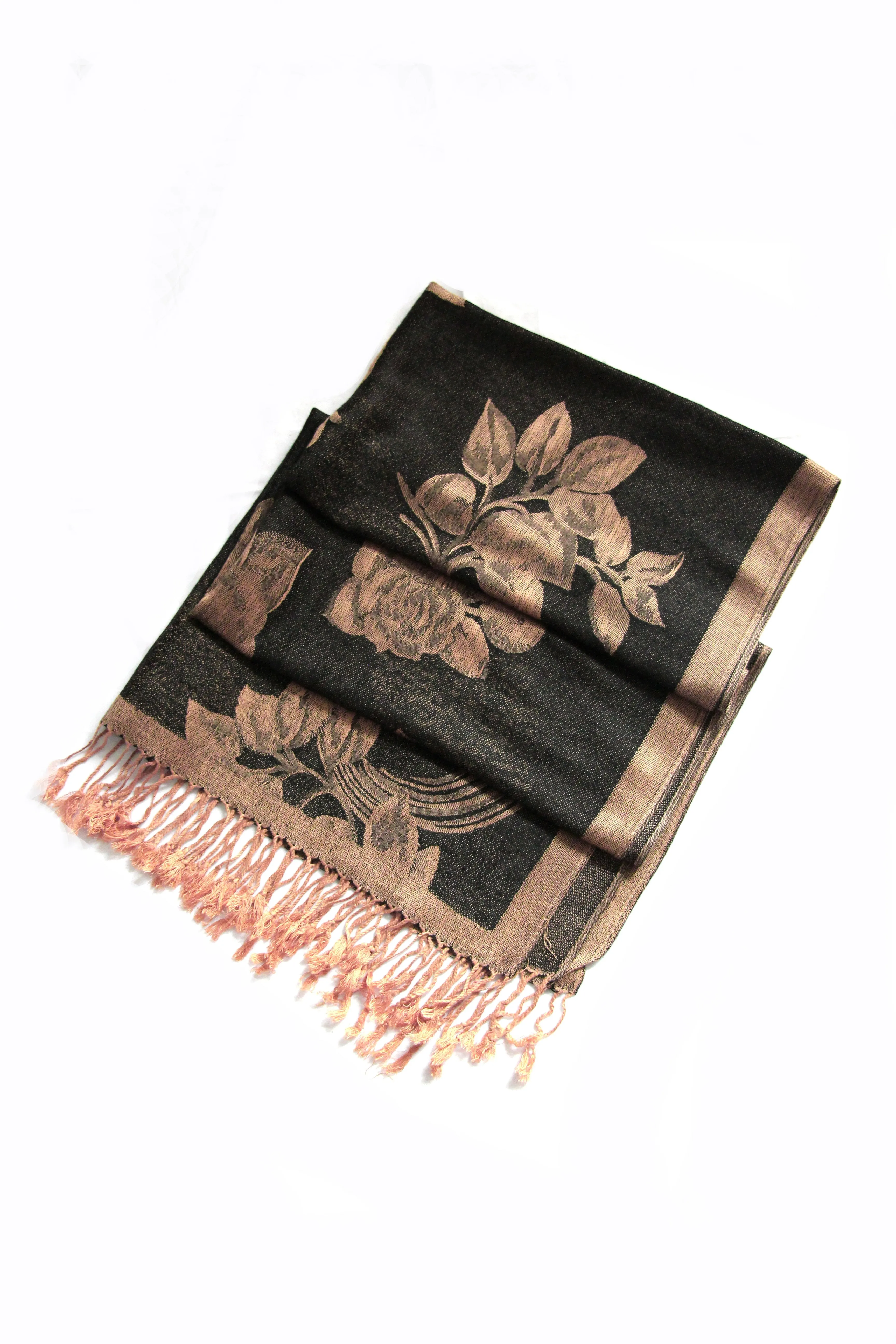 Sakkas Two Tone Rose Pashmina Scarf / Stole / Wrap