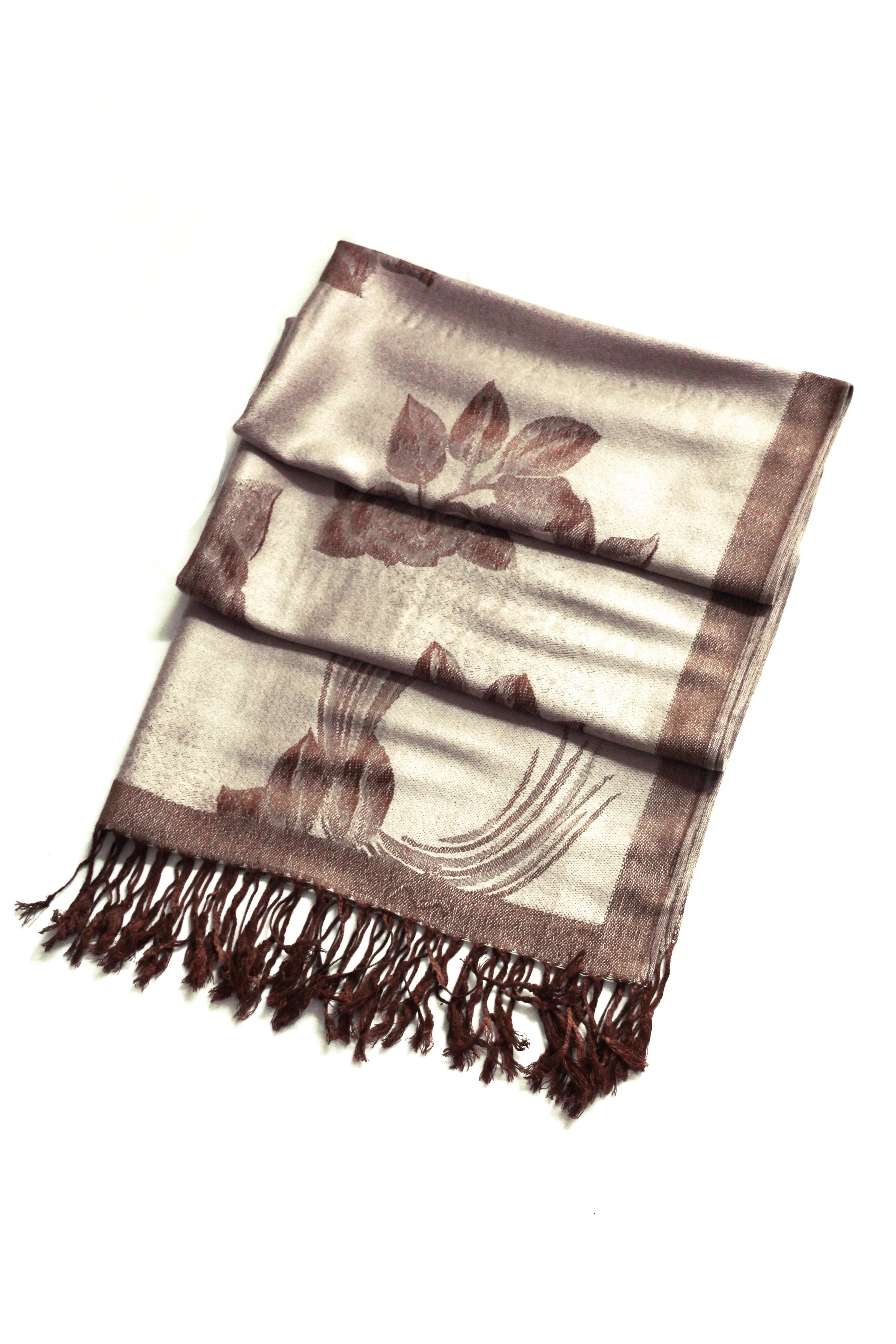 Sakkas Two Tone Rose Pashmina Scarf / Stole / Wrap