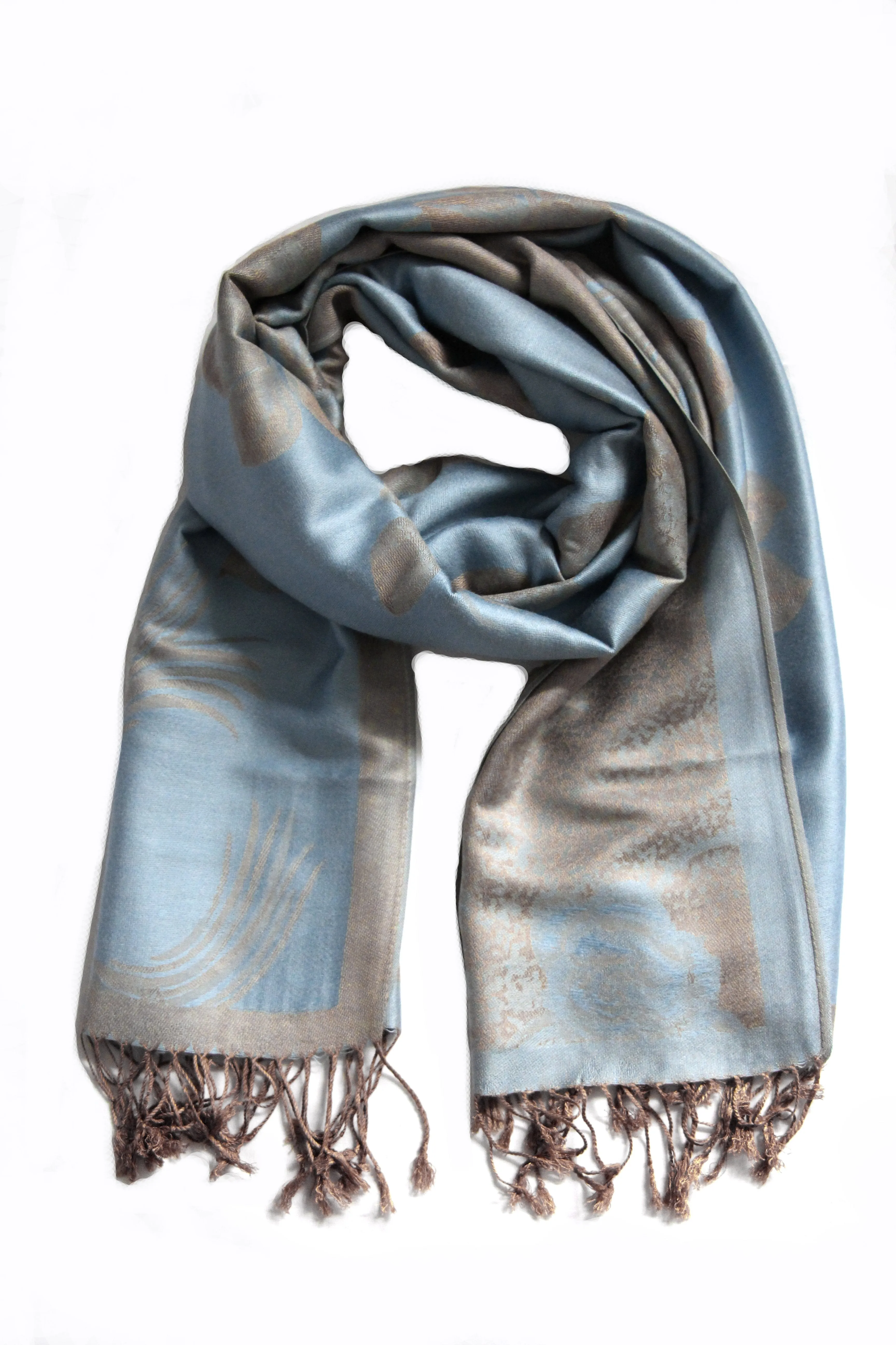 Sakkas Two Tone Rose Pashmina Scarf / Stole / Wrap