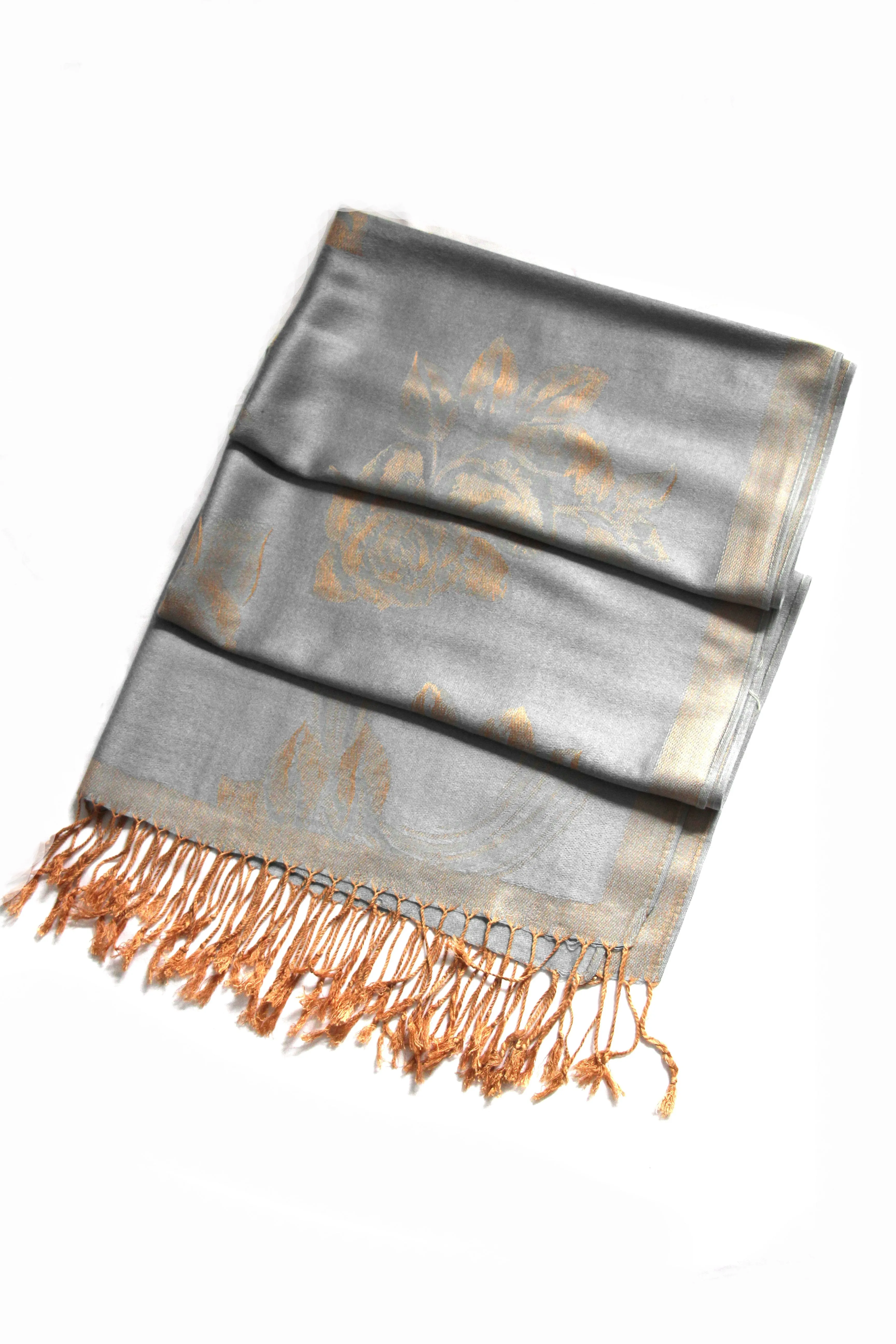 Sakkas Two Tone Rose Pashmina Scarf / Stole / Wrap