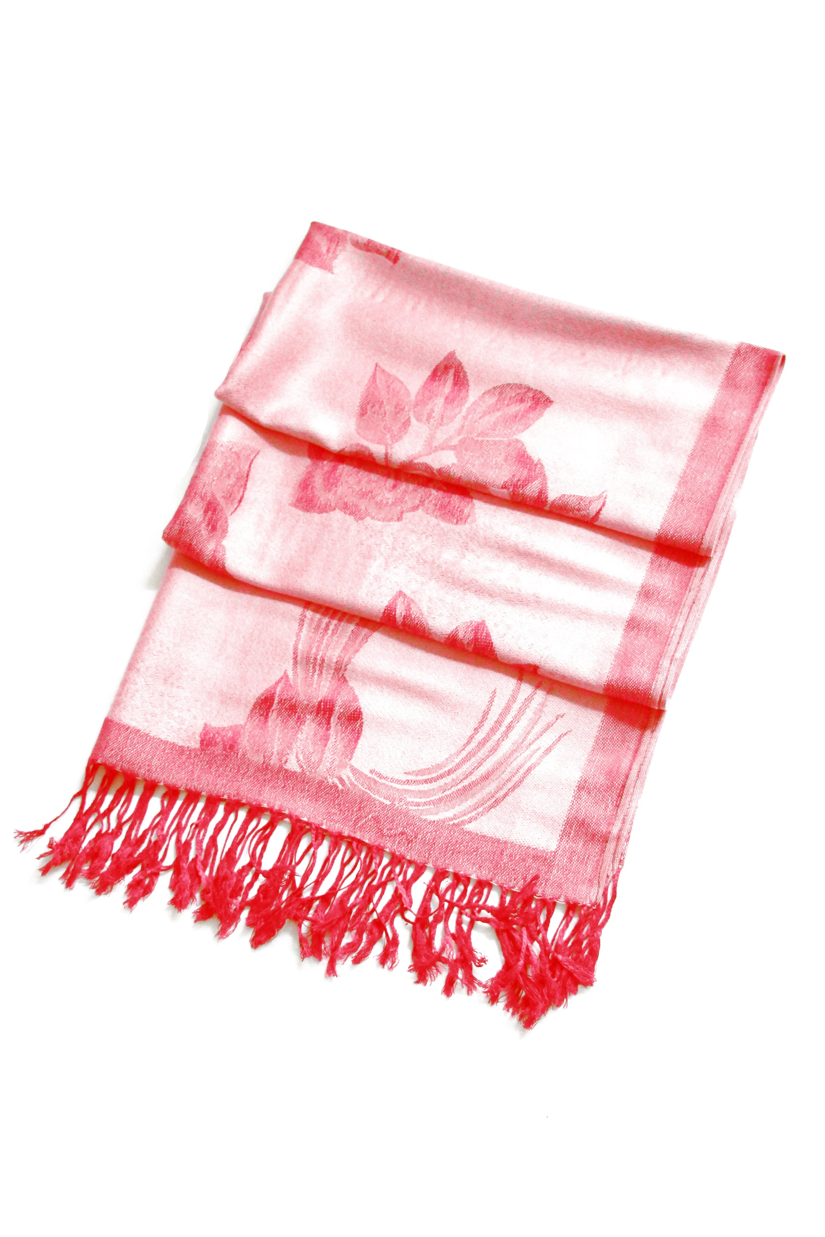 Sakkas Two Tone Rose Pashmina Scarf / Stole / Wrap