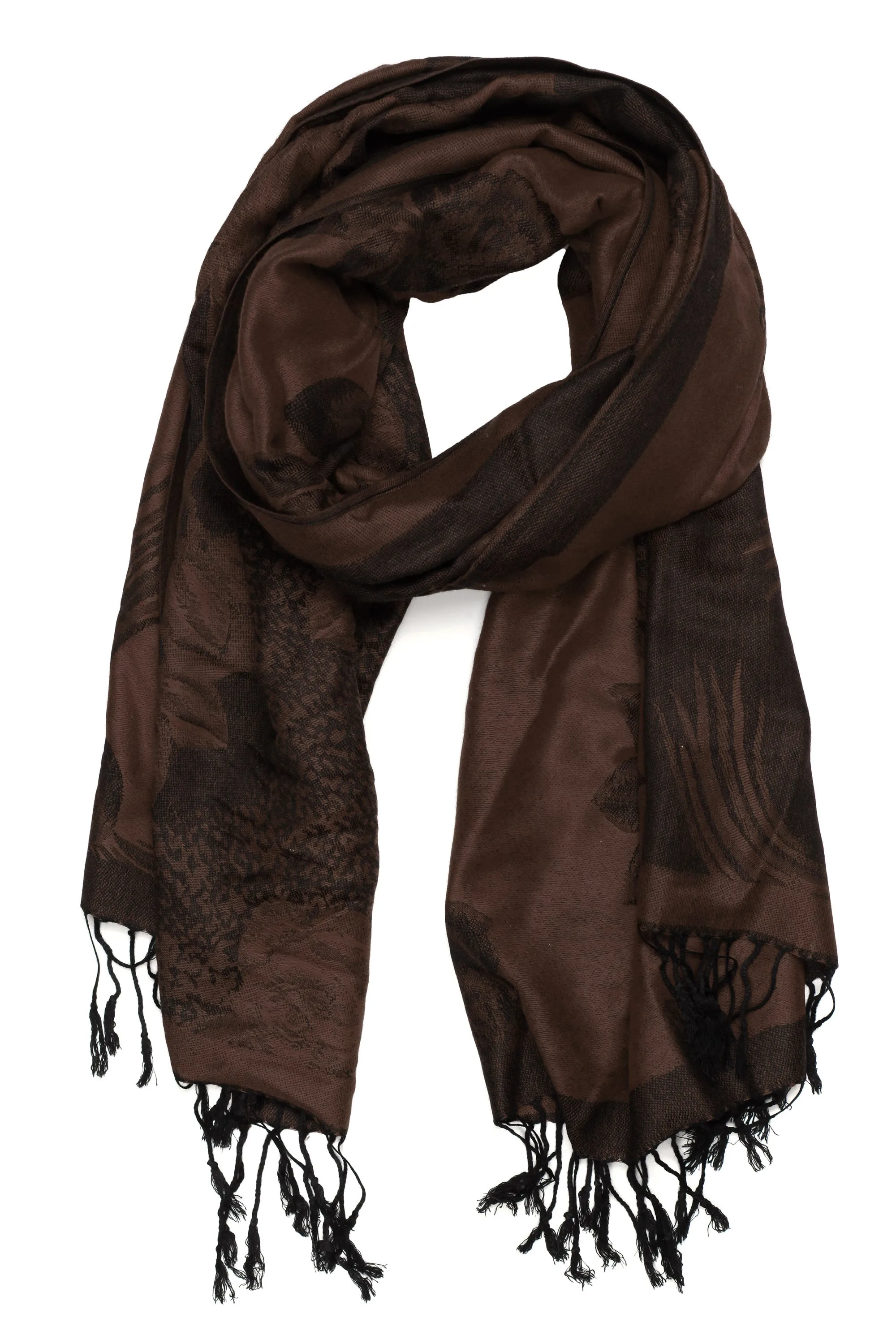 Sakkas Two Tone Rose Pashmina Scarf / Stole / Wrap