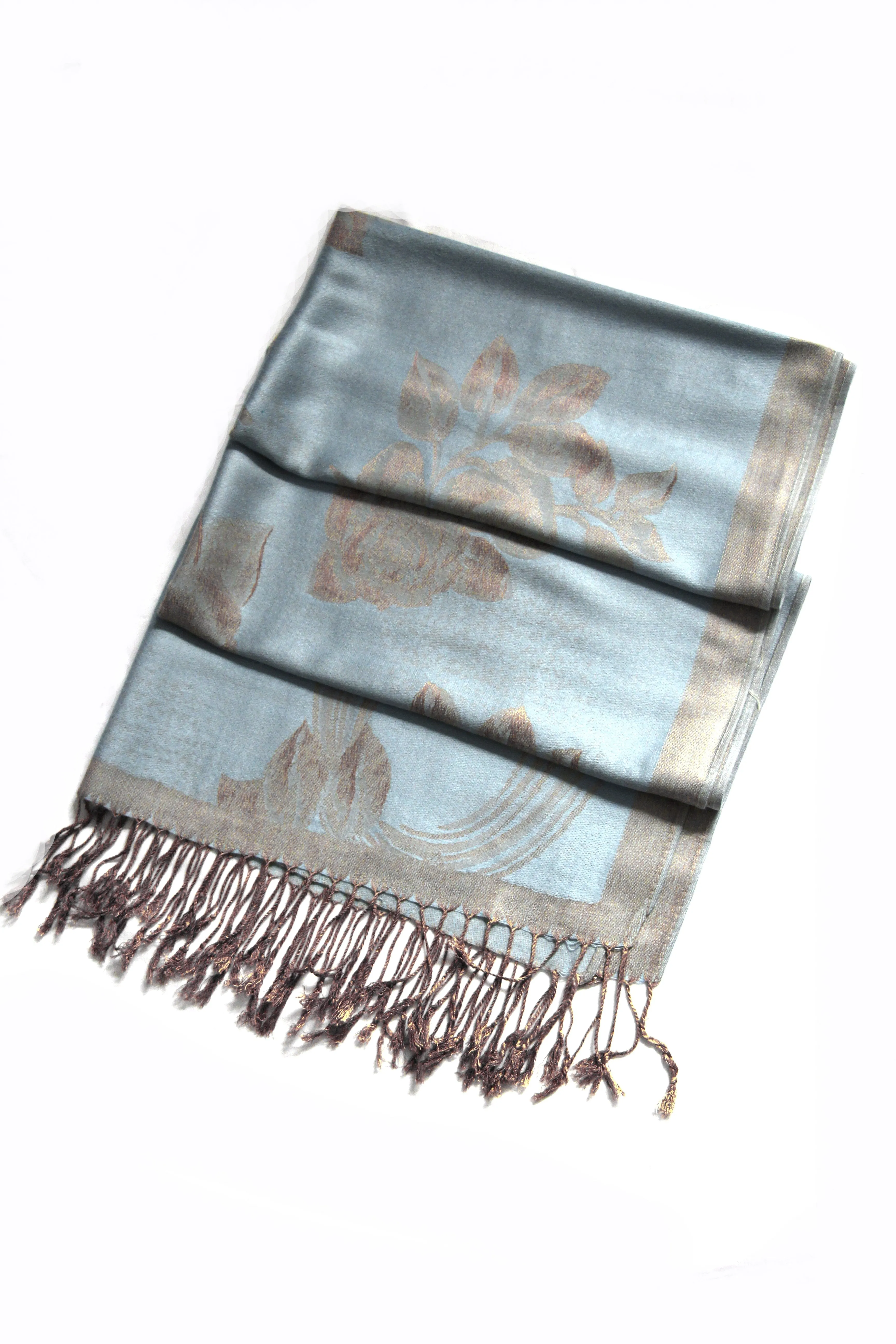 Sakkas Two Tone Rose Pashmina Scarf / Stole / Wrap