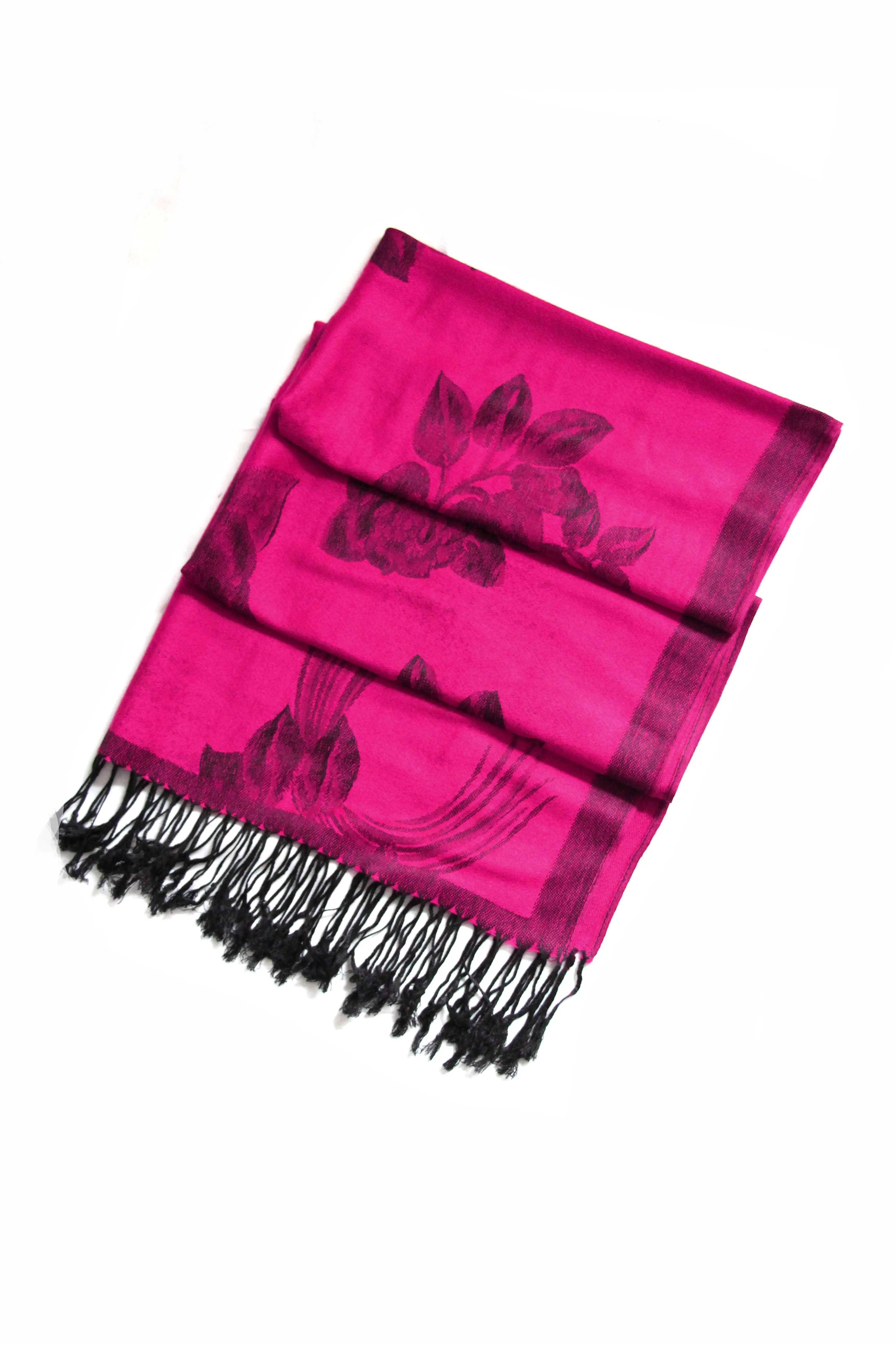 Sakkas Two Tone Rose Pashmina Scarf / Stole / Wrap