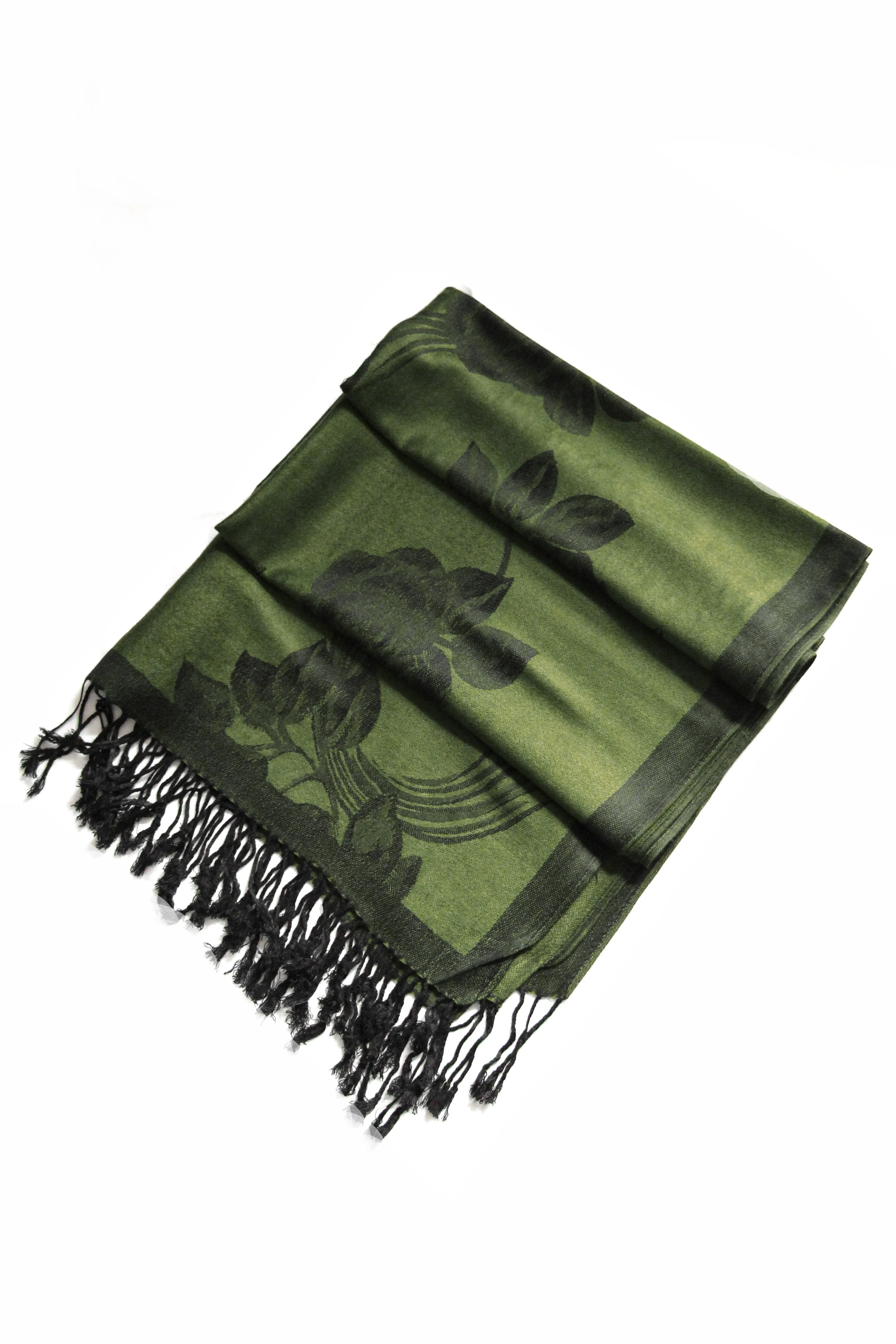 Sakkas Two Tone Rose Pashmina Scarf / Stole / Wrap