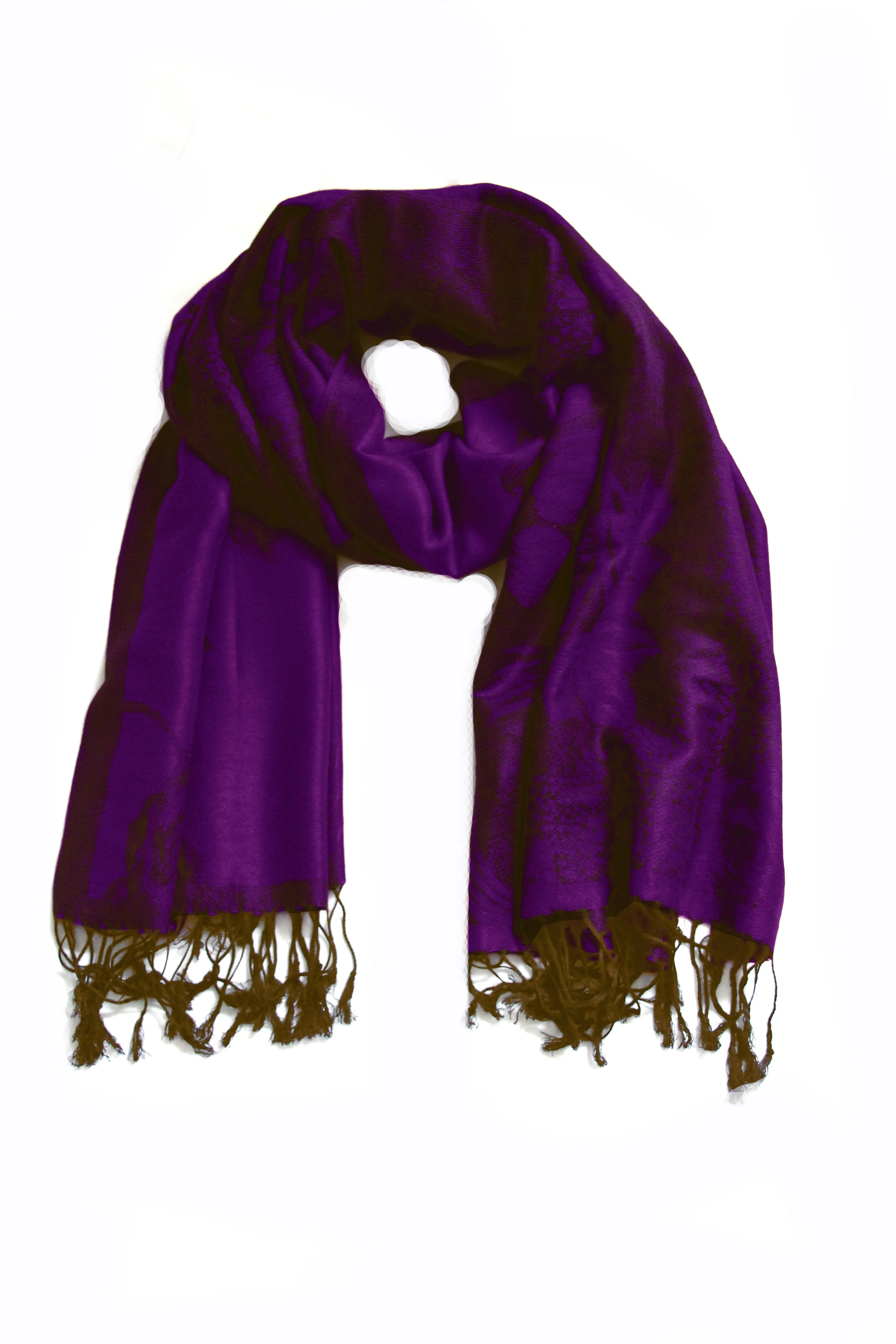 Sakkas Two Tone Rose Pashmina Scarf / Stole / Wrap