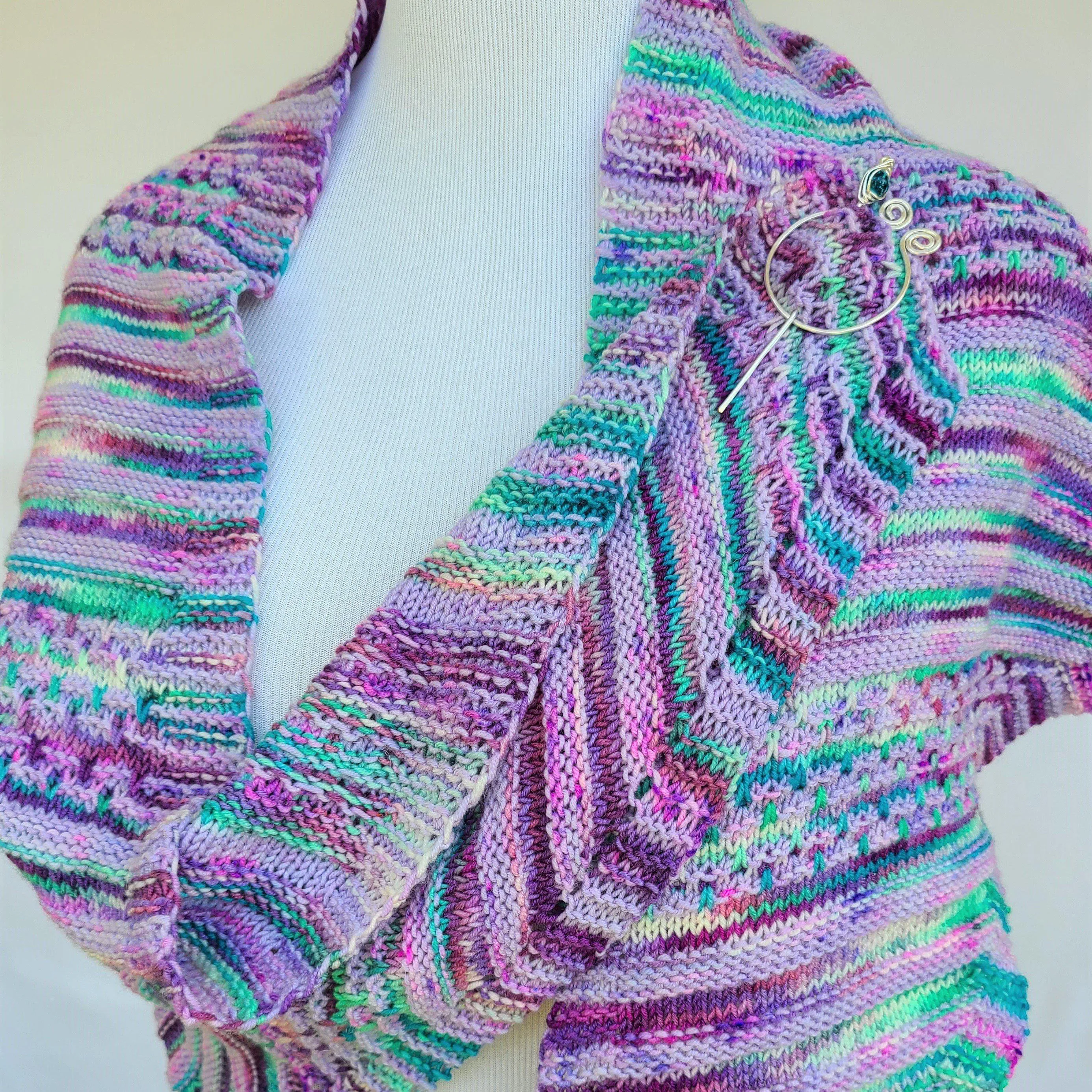 Savvy Slips PDF Knitting Pattern Download Easy Shawl