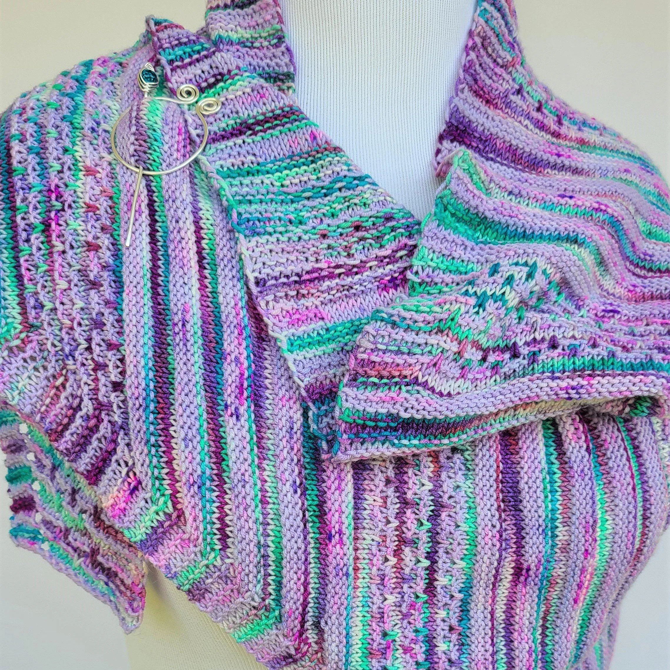 Savvy Slips PDF Knitting Pattern Download Easy Shawl