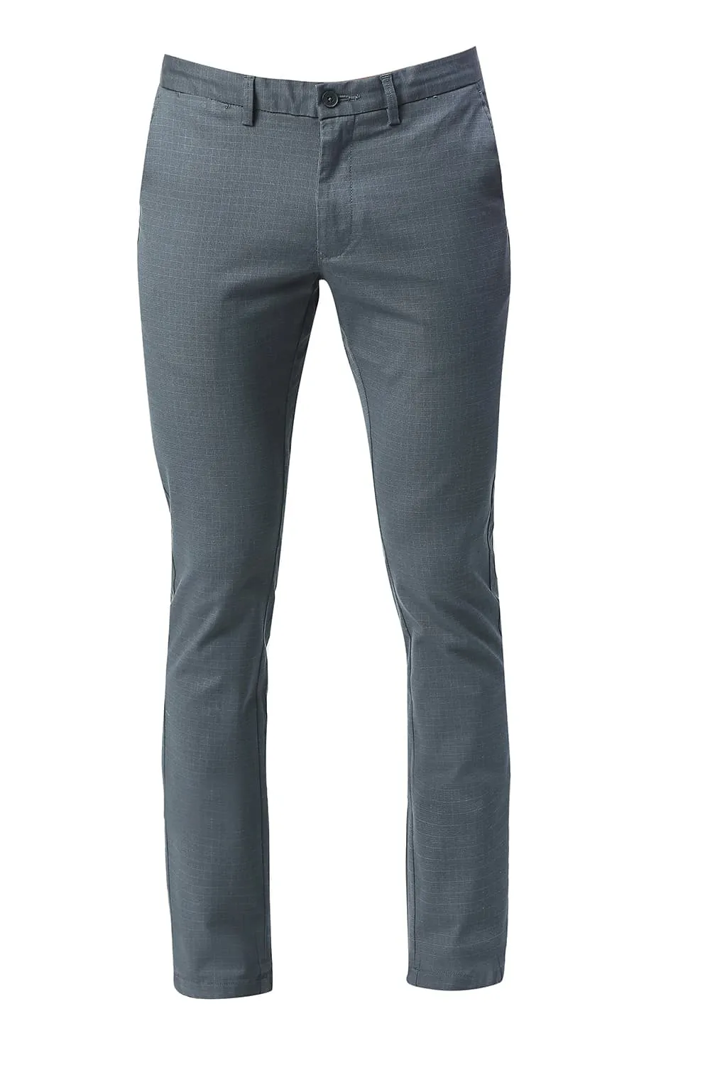 Skinny Fit Stretch Checks Trousers