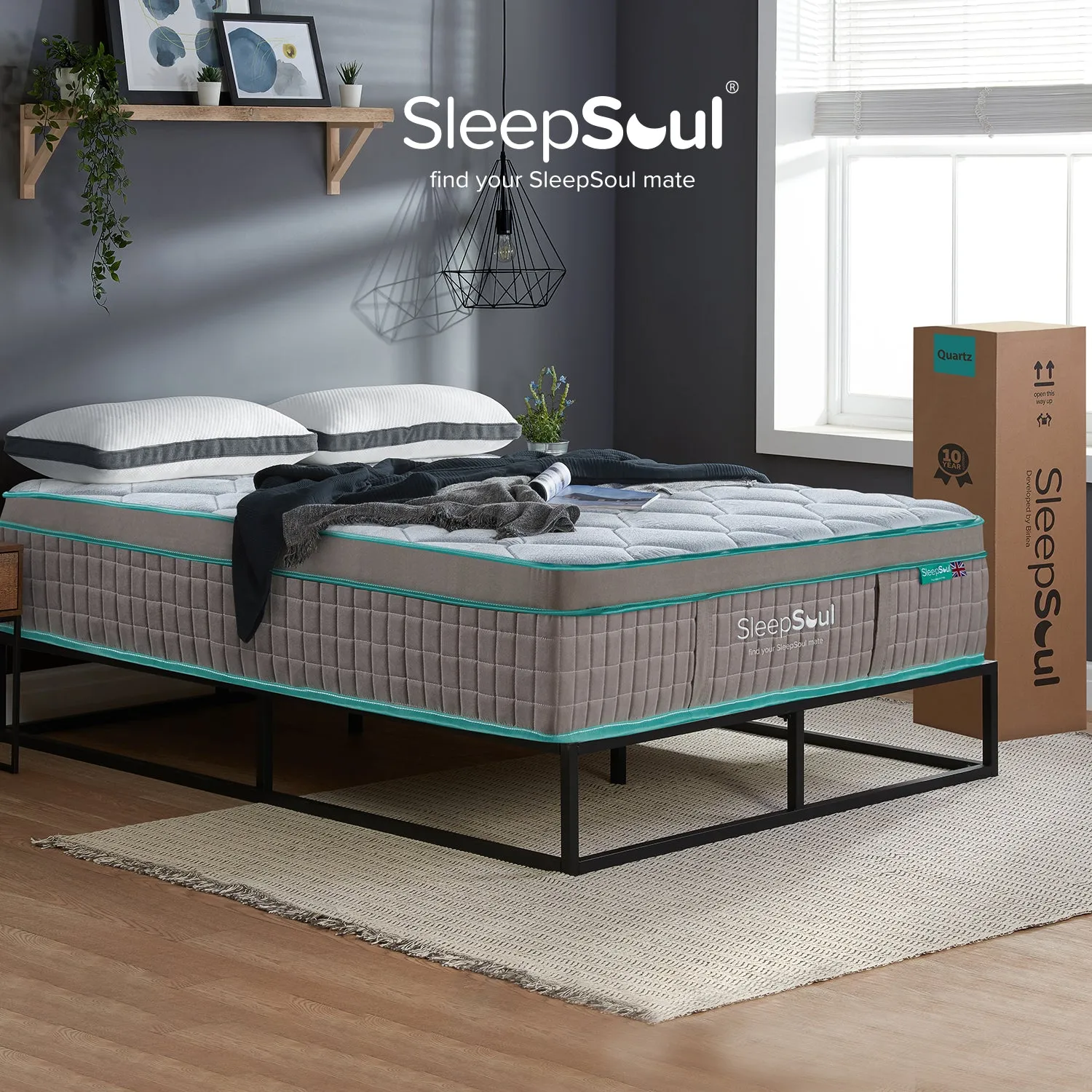 SleepSoul Quartz 1500 Pocket Sprung Mattress 150X200