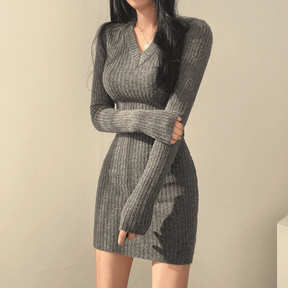 Slim Sweater Dress SD02113