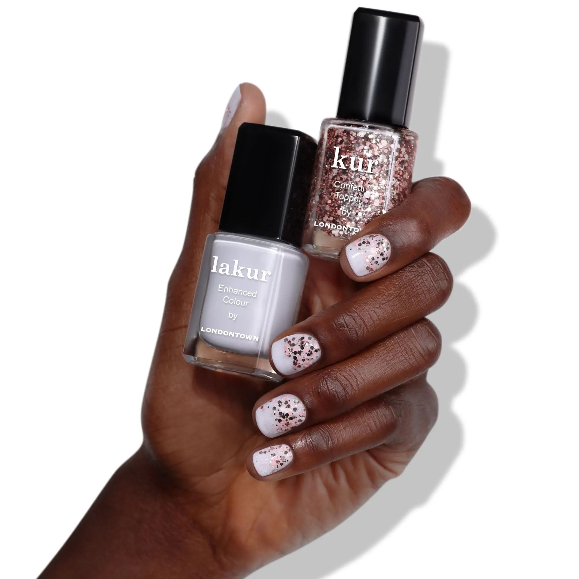 Snowglobe Confetti Topper Nail Color | Gel-Like Nail Polish - Clean Beauty