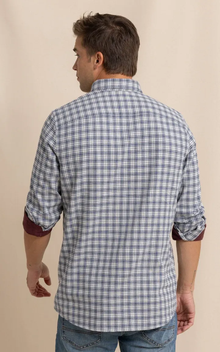 Southern Tide Barnwell Plaid Sportshirt Oatmeal