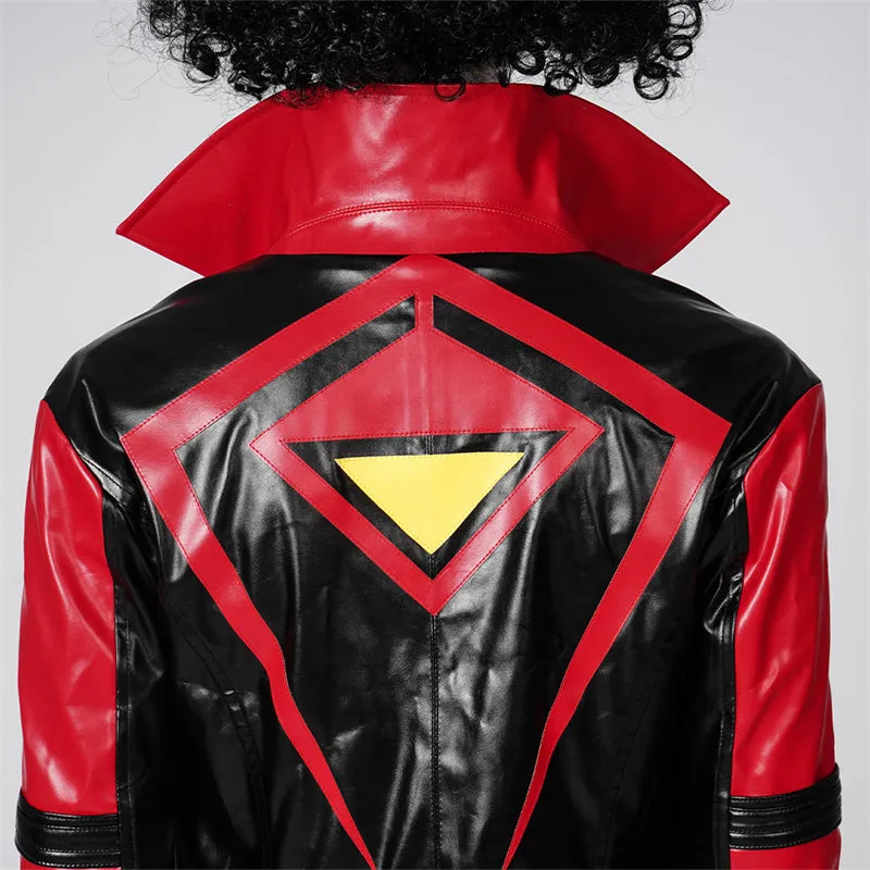 Spider-Woman Jessica Drew Cosplay Costume Supergirl Amazing Bag-Head Spider Jumpsuit Coat Outfit