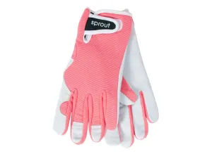 Sprout Goatskin  Garden Gloves - Coral