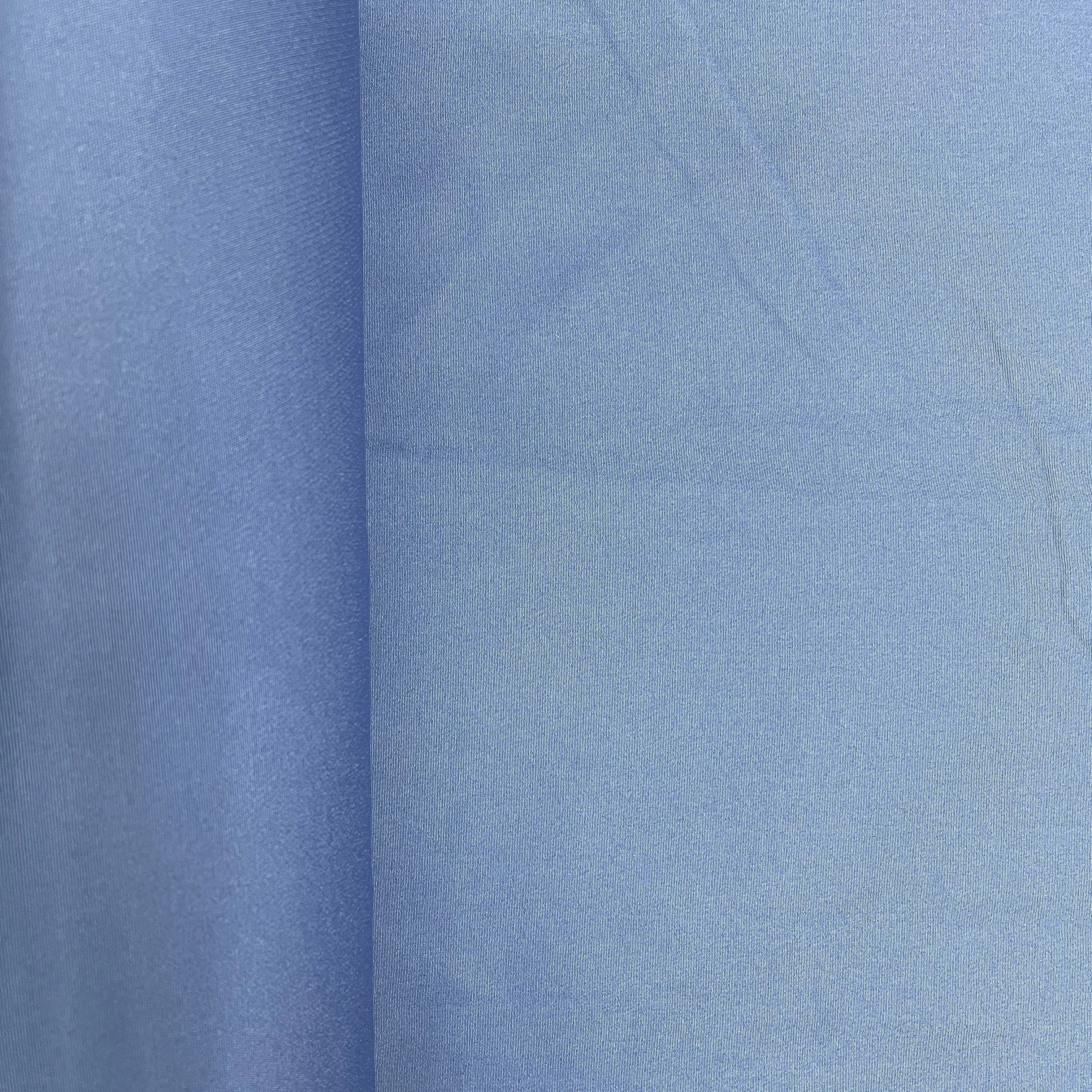 Steel Blue Solid Banana Crepe Fabric