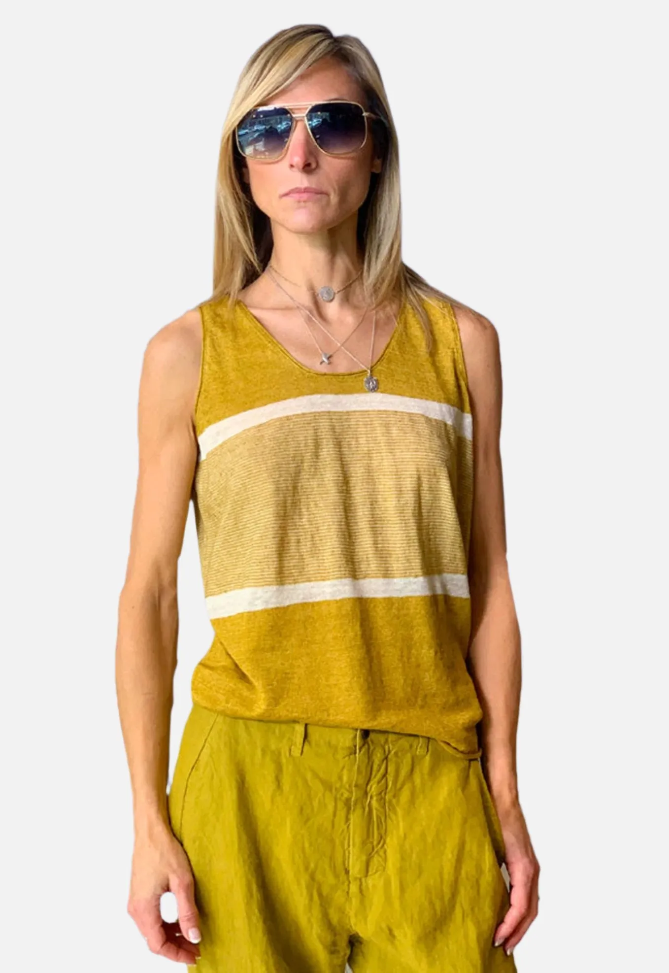 Stripe Tank - Yellow