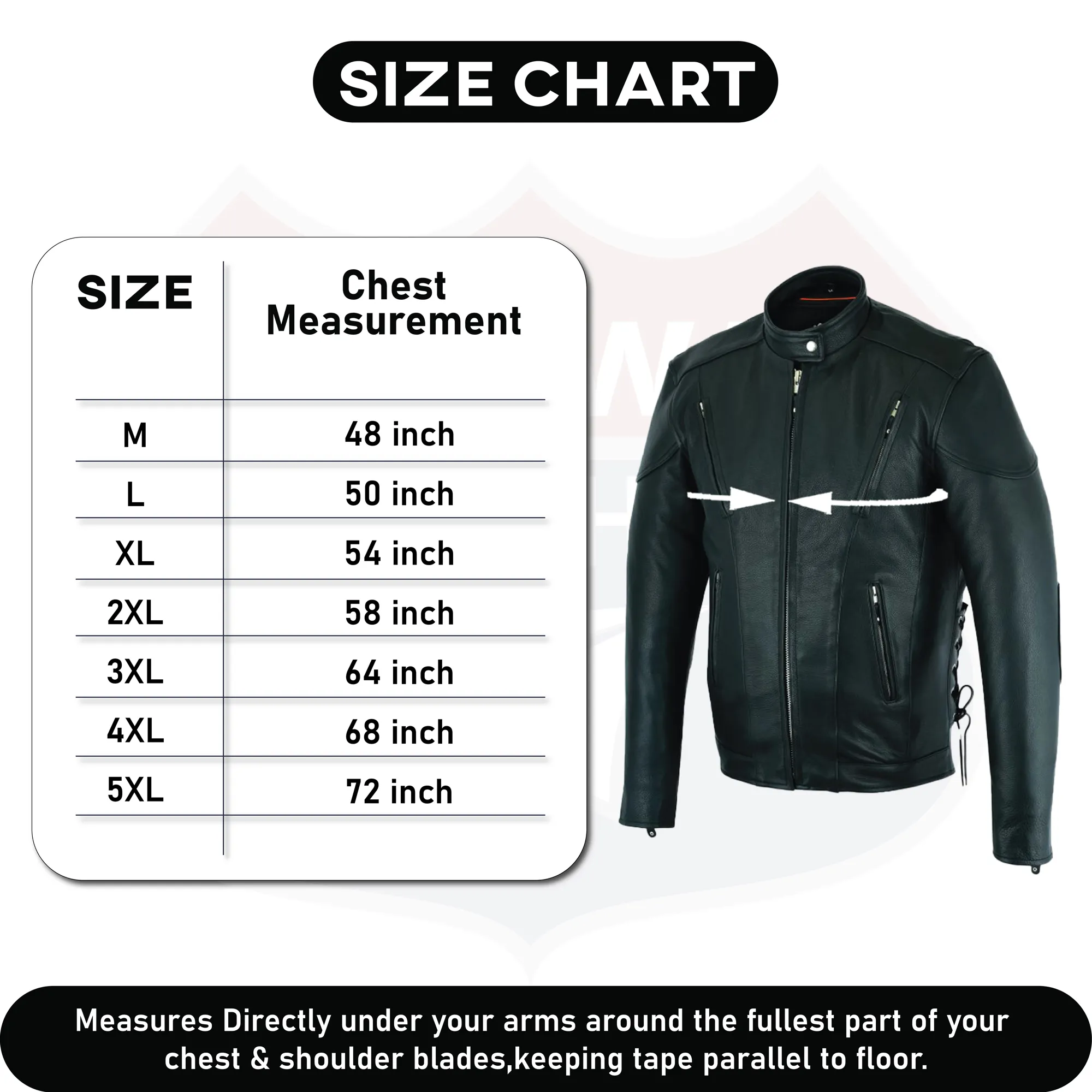 Tall vented racer leather motorcycle jacket- (longer sleeve & back   length)