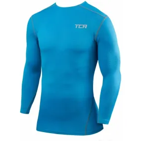 TCA Pro Performance Mens Long Sleeve Compression Top - Blue