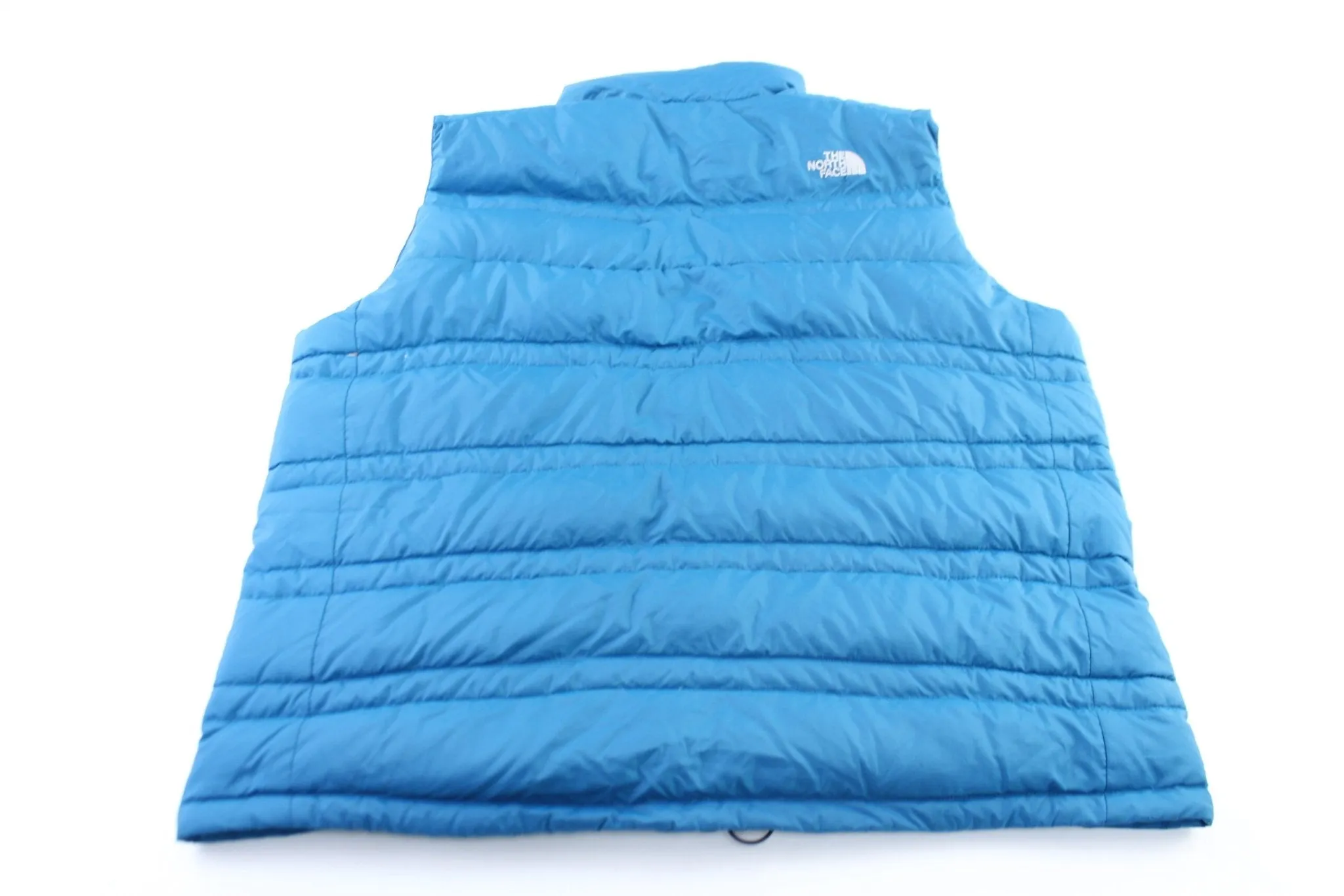 The North Face 550 Embroidered Logo Blue Puffer Vest