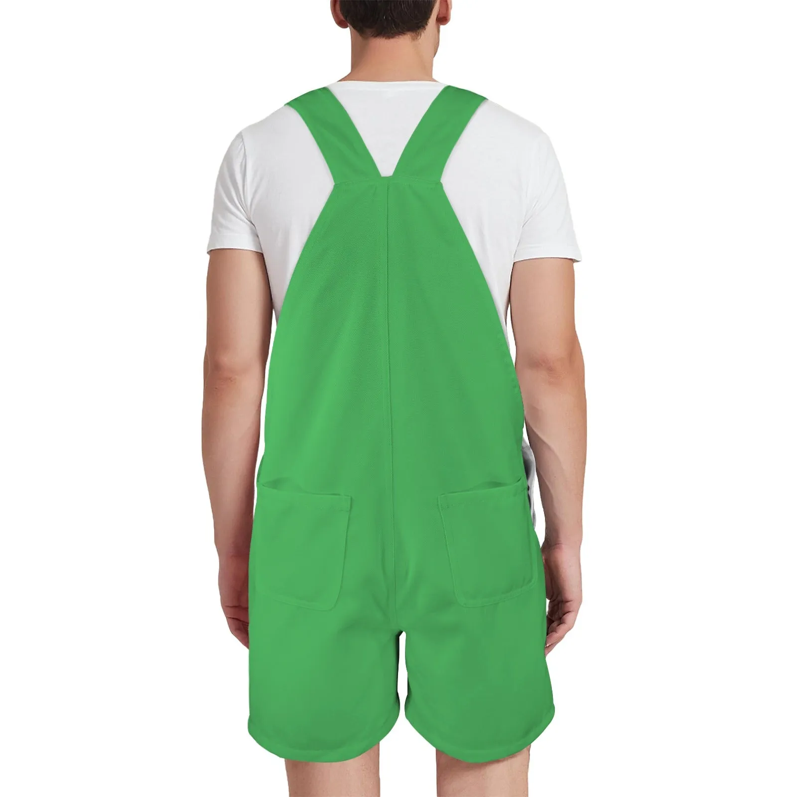 This is my 80's Costume Chateau Green Unisex Shorts Suspender Jumpsuit