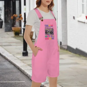 This is my 80's Costume Persian Pink Emerson Easy-Wear Jumpsuit Unisex Shorts Suspender Jumpsuit