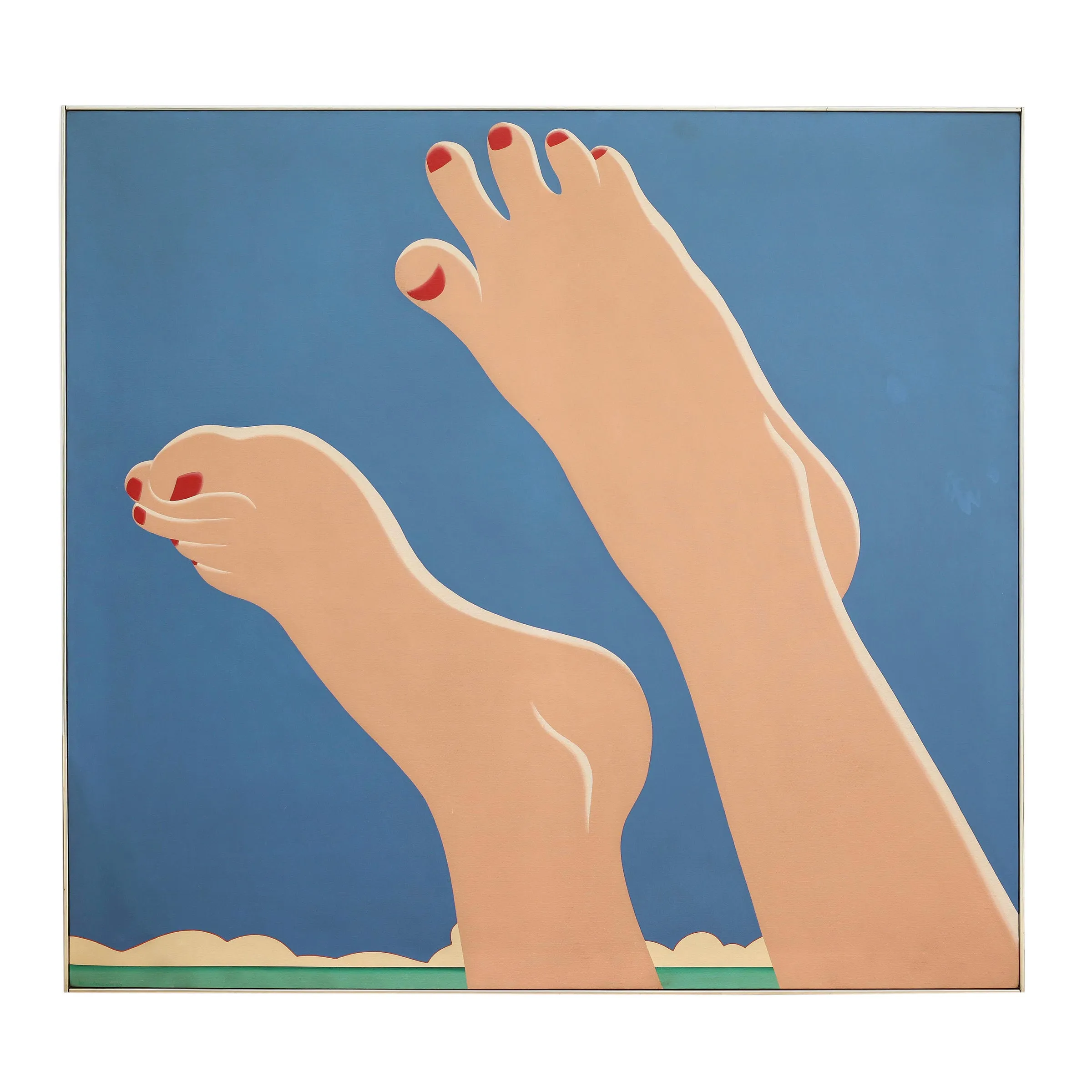 'Tom Wesselmann - Seascape #6' Beach Towel Top