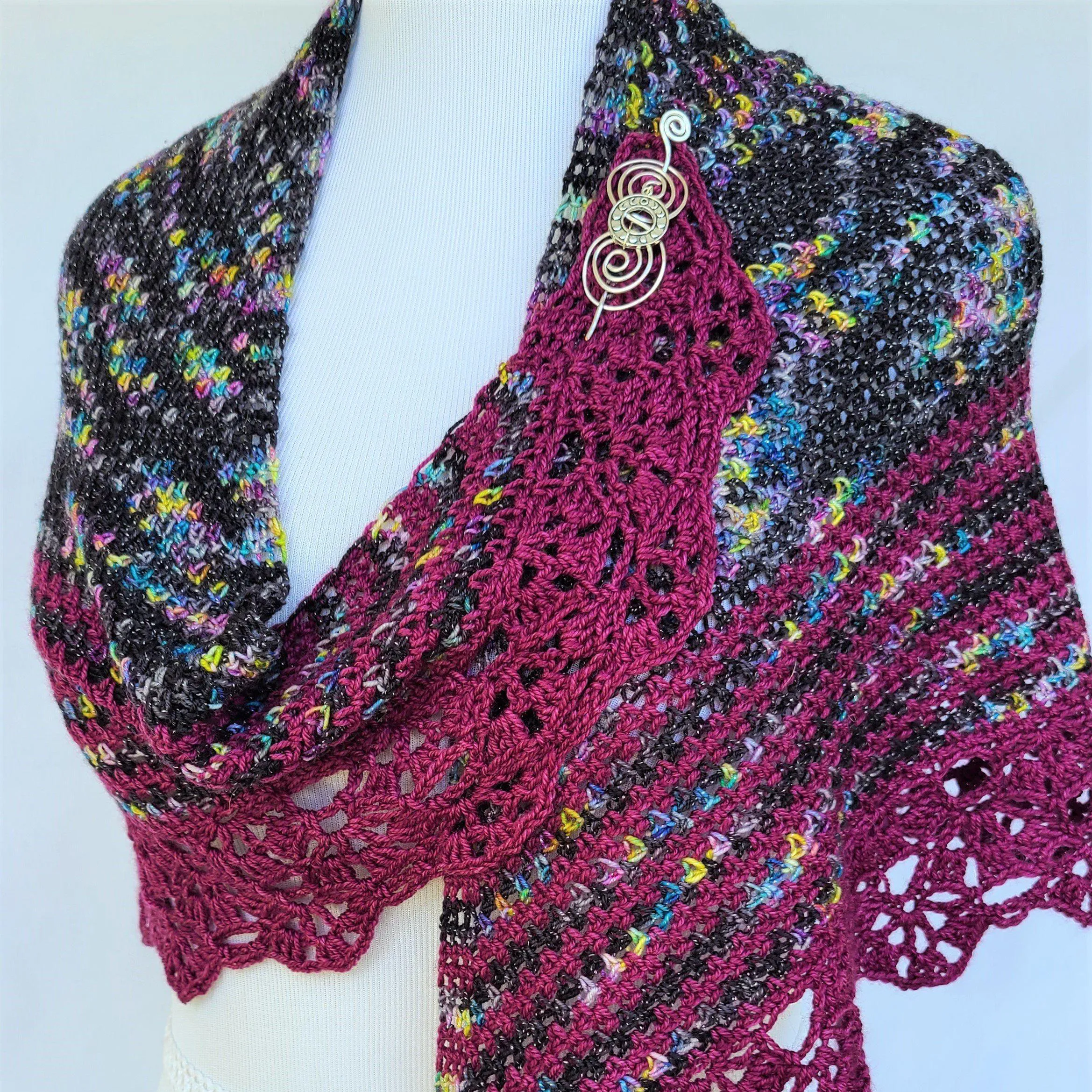 Twilight Stroll Crochet Shawl Pattern PDF Download