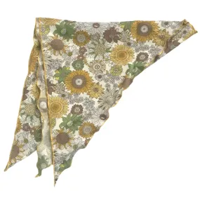 Vintage Sunflower Head Scarf Bandana