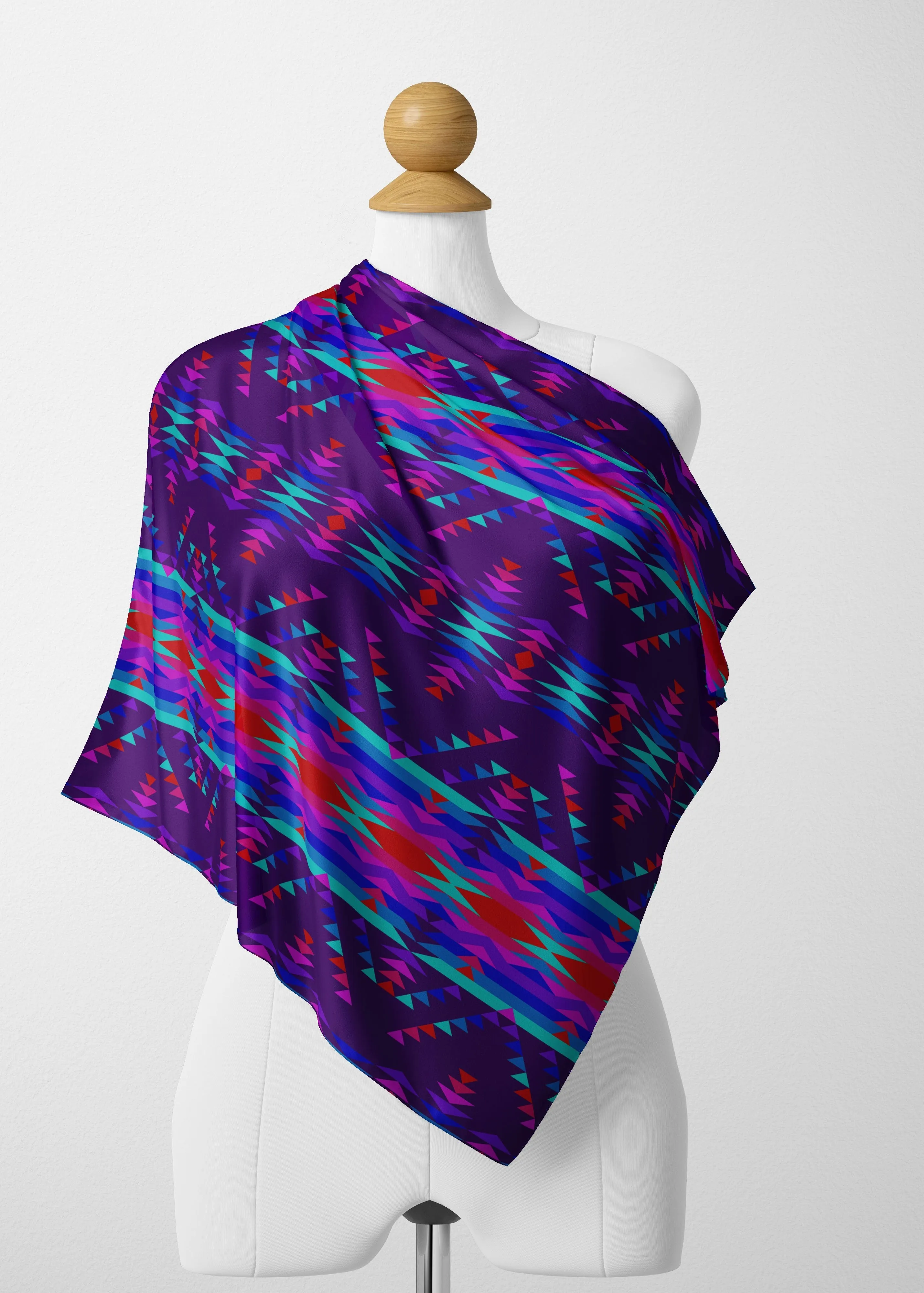 Visions of Peace Satin Shawl