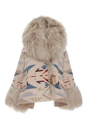 White Sands Shearling Cloak