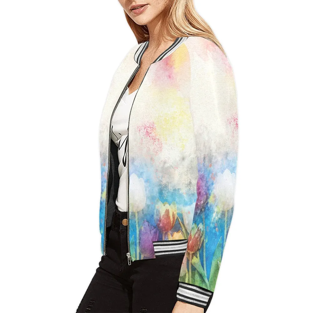 Wildflowers awd317 Bomber Jacket for Women