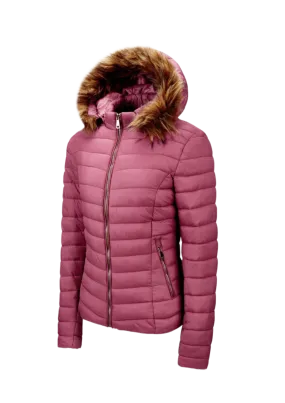 Women's Fur Collar Cotton Hooded Jacket