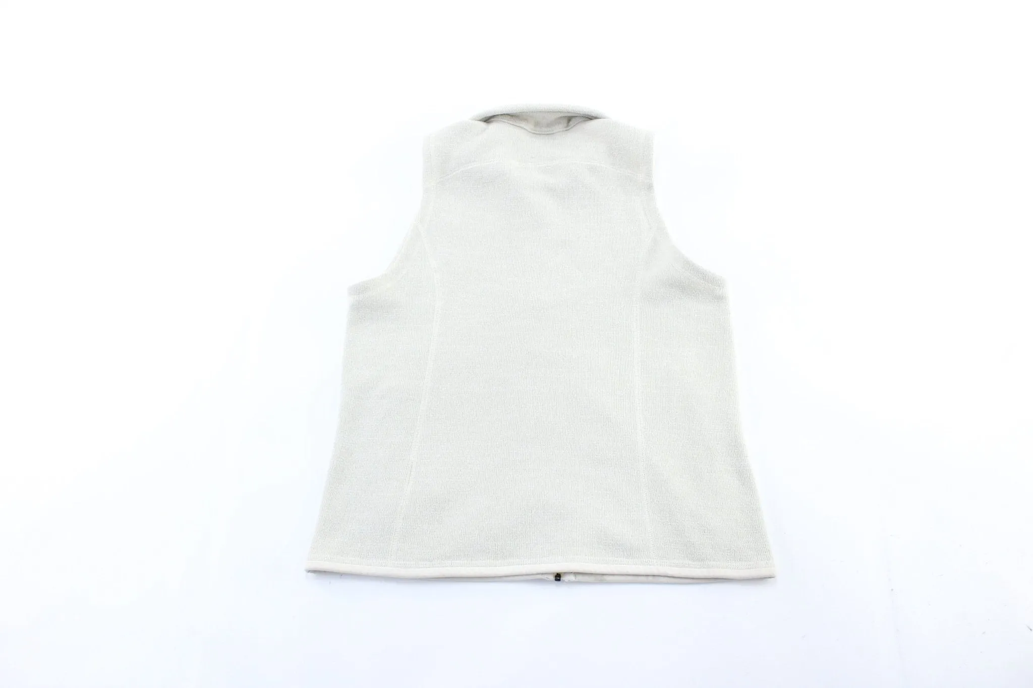 Women's Patagonia Logo Patch White Zip Up Vest